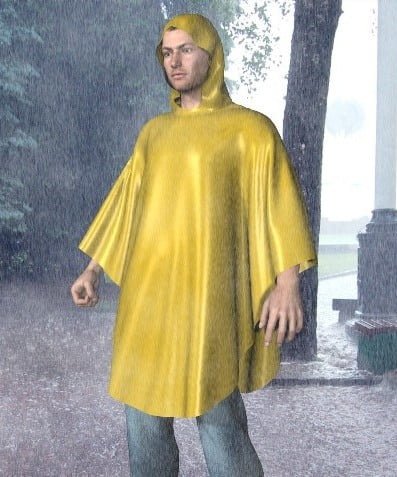 OptiTex Dynamic Clothing rainponcho