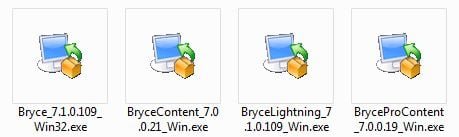 File di installazione di Bryce 7 Pro